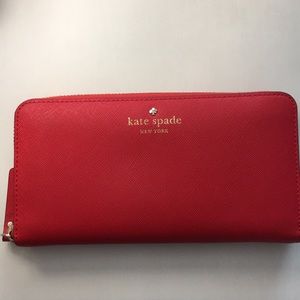 Kate spade red wallet